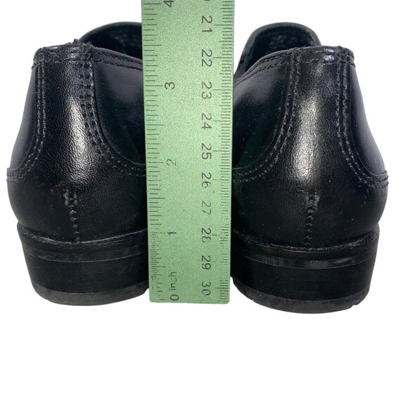 L.L. Bean Womens Black Leather ankle boots preppy neutral Slip-On Shoes Size 7.5 - Picture 3 of 10